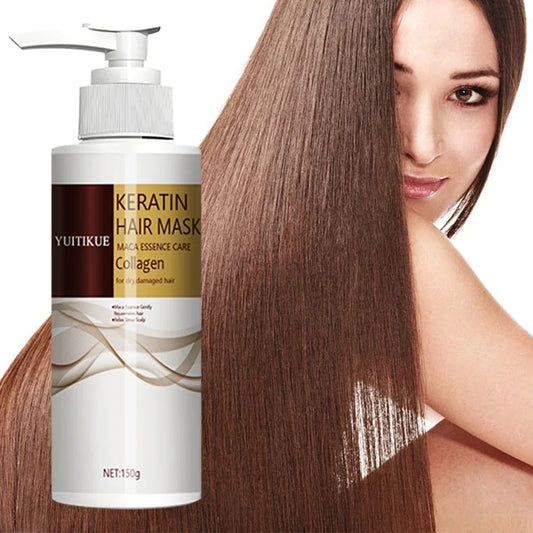 Keratin hair mask extract and collagen