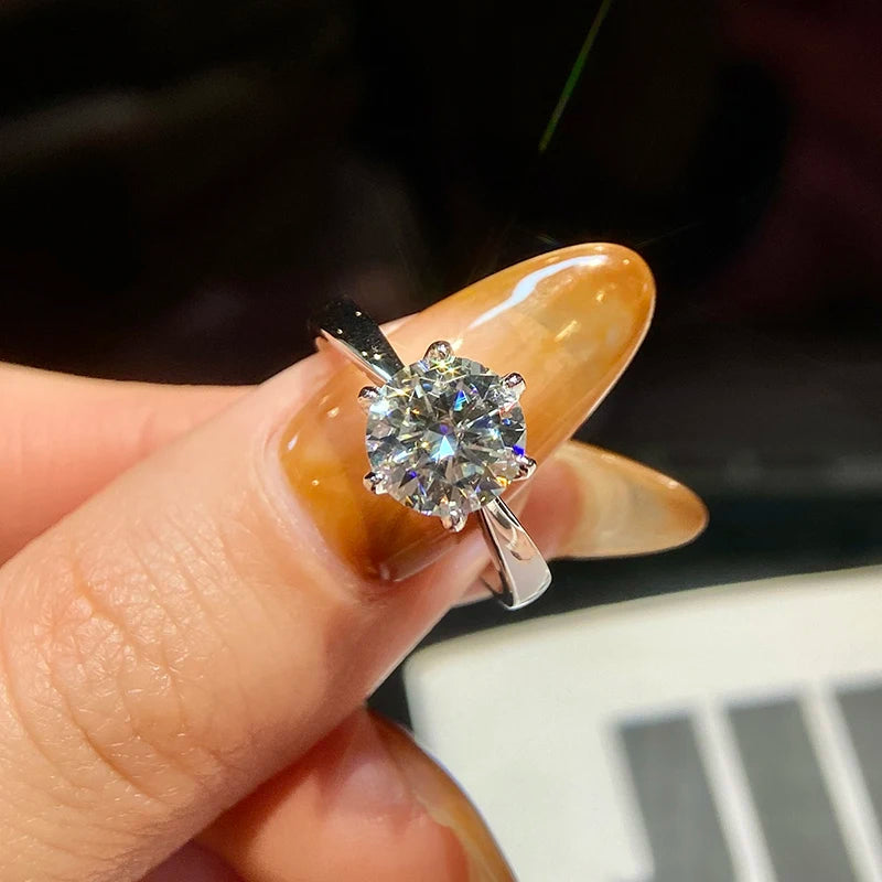 DANA 0.5-2ct Real Moissanite Ring