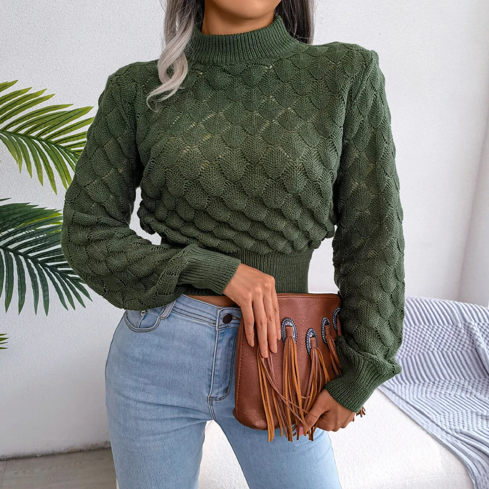 Hollow Out Long Sleeve Pullovers