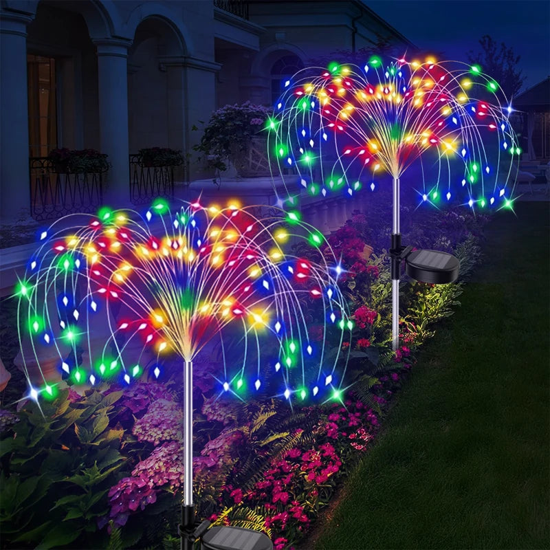LED Garden Solar Lights Dandelion Outdoor Waterproof Courtyard Decor