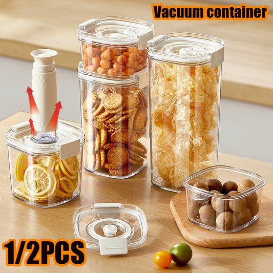 Electric Vacuum Jar Cereals Rice Storage Box