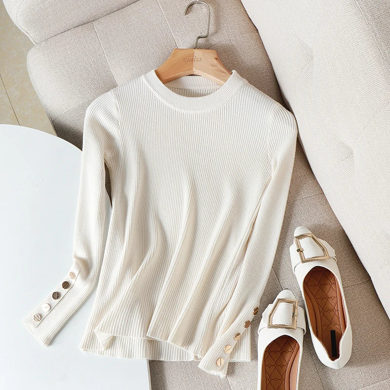Long Sleeve O-neck Chic Sweater
