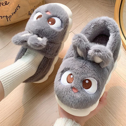Cotton Winter Indoor Warm and Velvet Parent-Child Wool Cotton Slippers