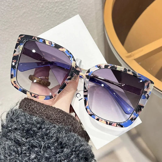 Large Square Frame Sunglasses