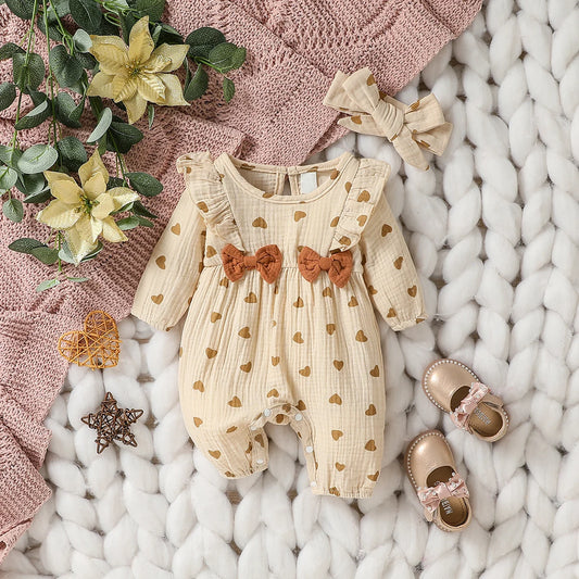 Baby Girl's Long Sleeve Floral Jumpsuit