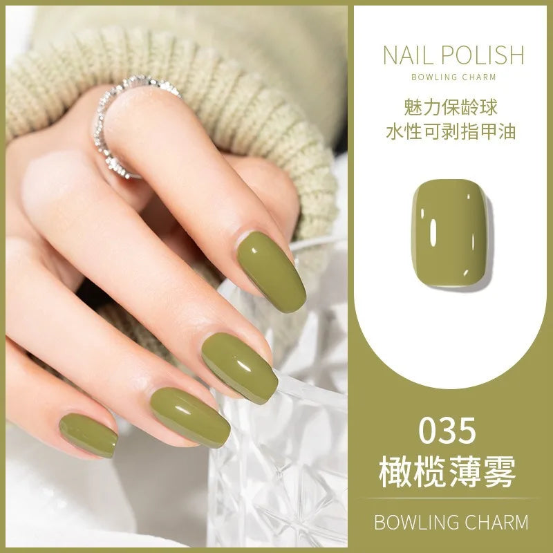 40 Colors Nail Polish Water-based Quick Drying Tearable Nail Art