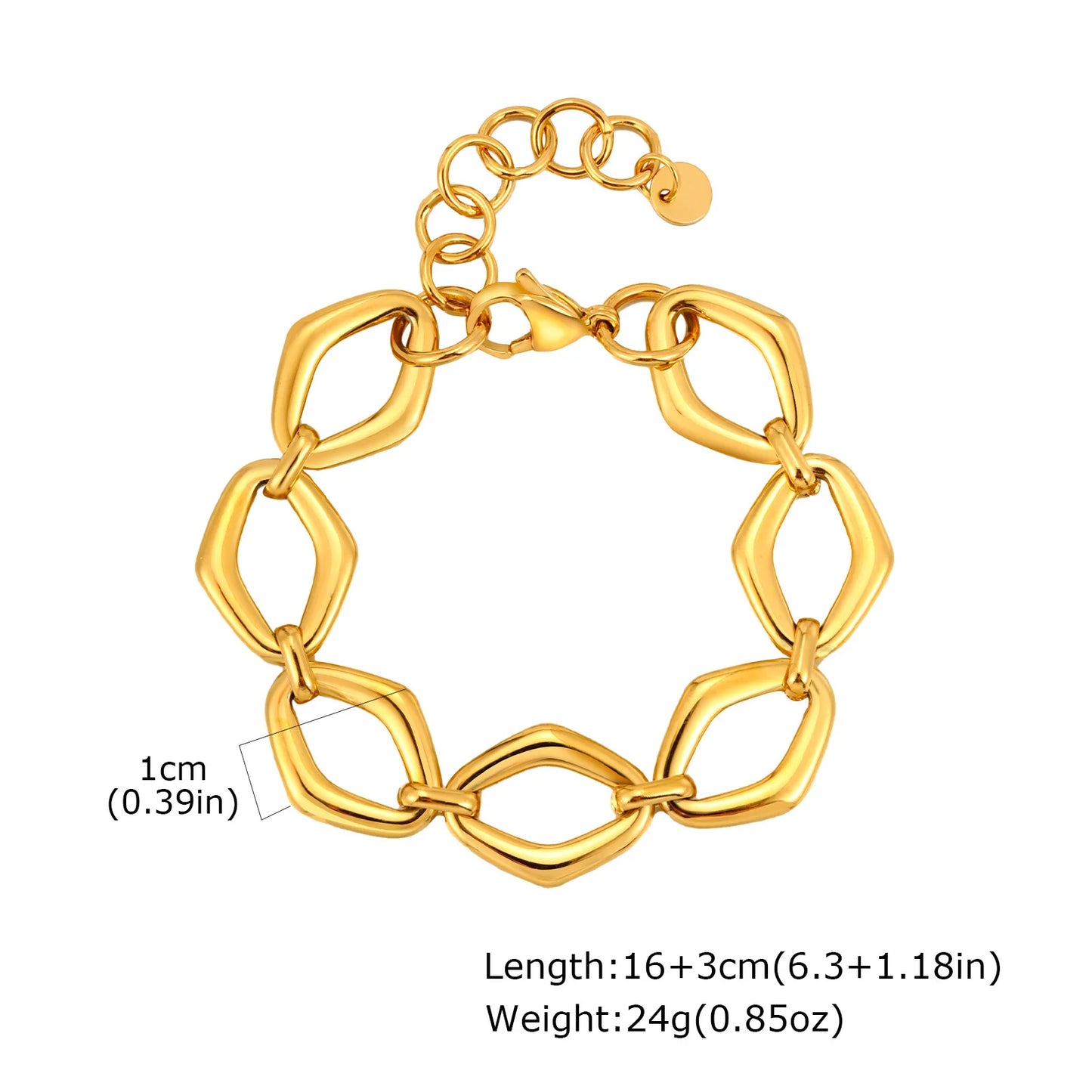 DANA Chunky Gold Plated Bracelets