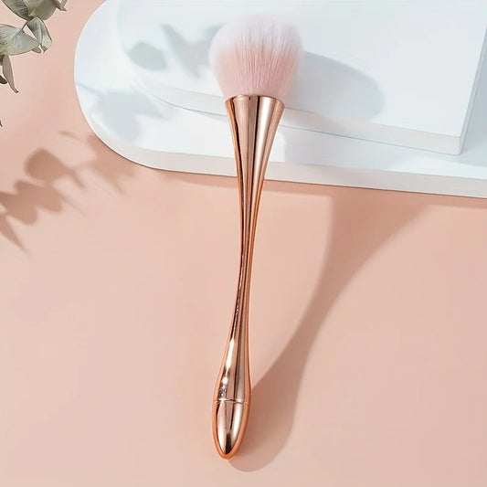 Rose Golden Fan Makeup Brush