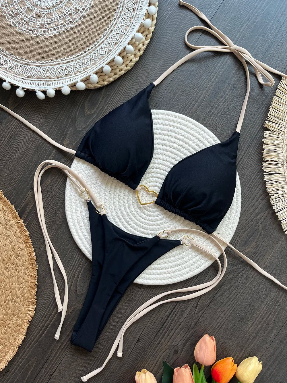 Sexy Halter Bikini Swimsuit Brazilian Set