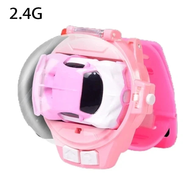 RC Car Mini Watch Toys With LED Lights Toy