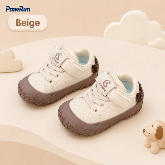 Cute Sport PU Leather Waterproof Running Footwear Toddler Sneakers