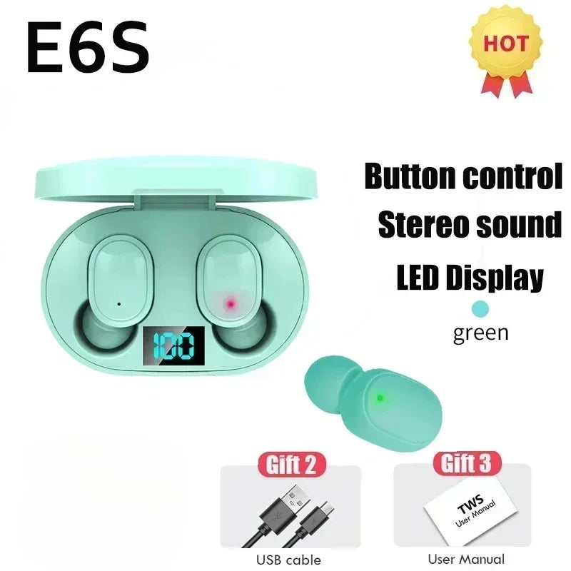 E6S Wireless Noise-Cancelling Earbuds