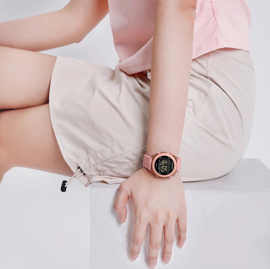 Silicone Waterproof LCD Display Wristwatches