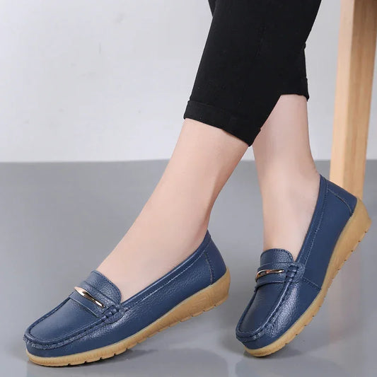 Genuine Leather Flats Moccasins Shoes
