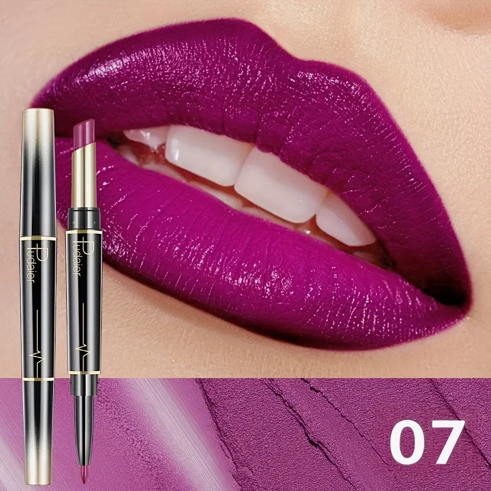 Double-Ended Lip Liner Lipstick Pencil Moisturizing