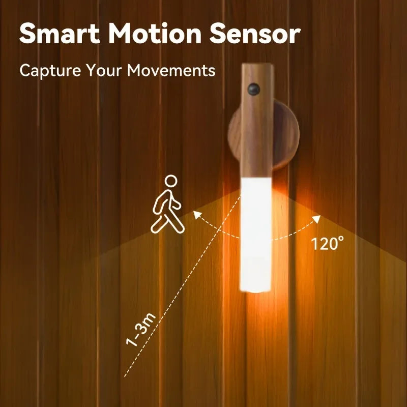 Magnetic LED Wall Lights USB Charge Smart Motion Sensing