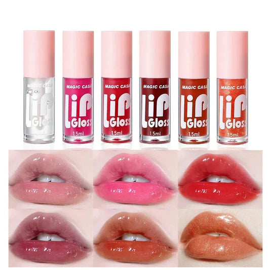 6pcs/set Jelly Lip Oil long-lasting Moisturizing