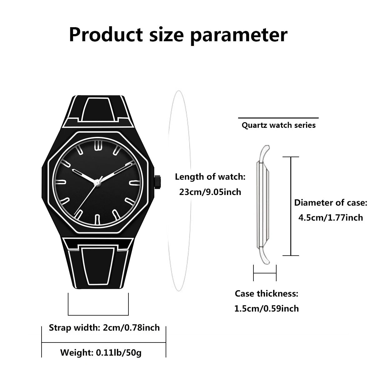 Quartz Soft Silicone Waterproof Comic-book Style Wristwatch