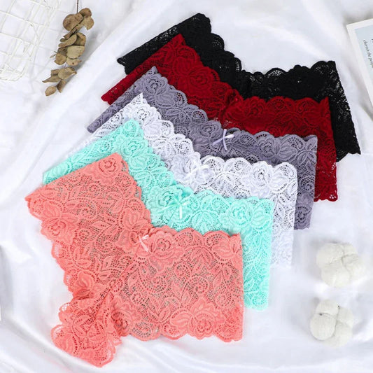 Floral Lace Panties Perspective Underwear Lingerie