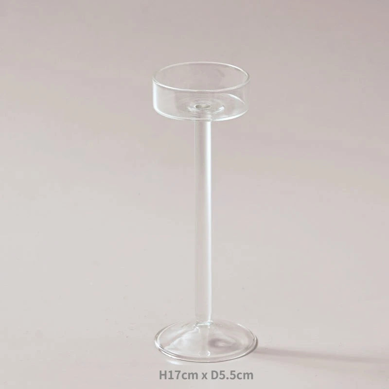 Glass Candle Holders Set Tealight Candle Holder