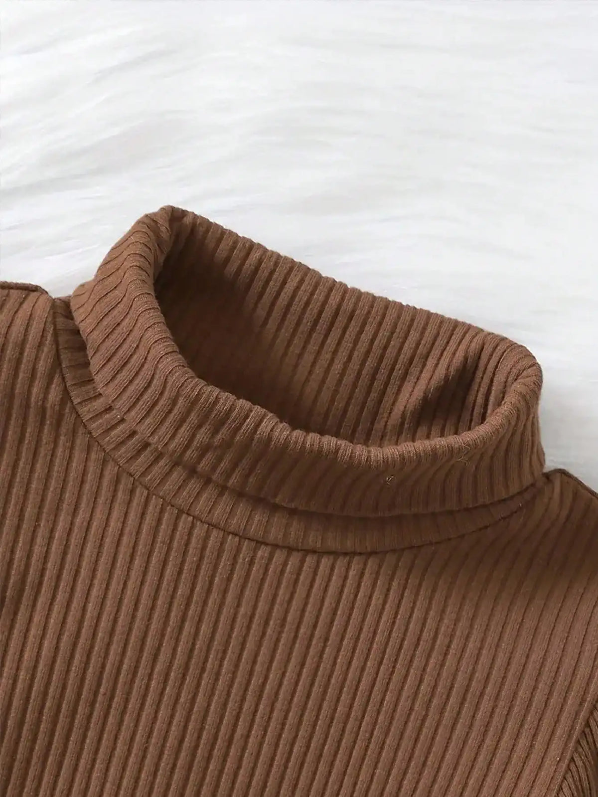 Long Sleeve Knitted Lantern Sleeve Roundneck Hoodie Set