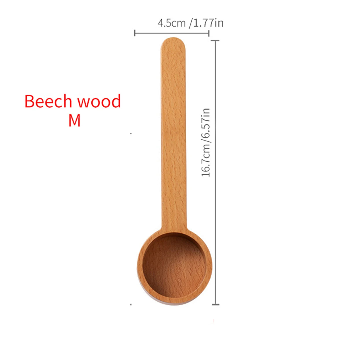 1PC Walnut coffee scoop powder measuring spoon