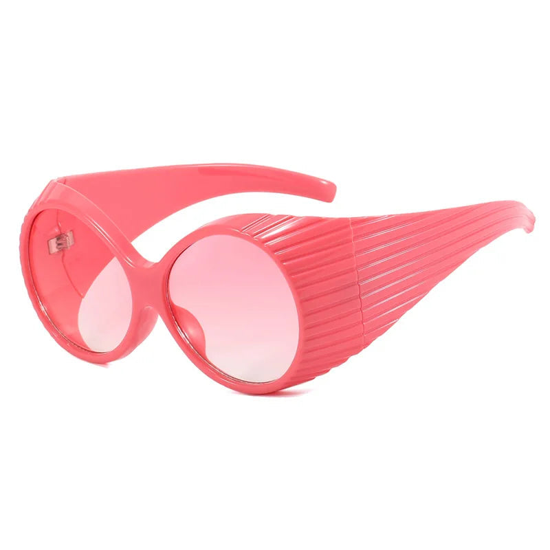 Oversized Round Stage Sunglasses