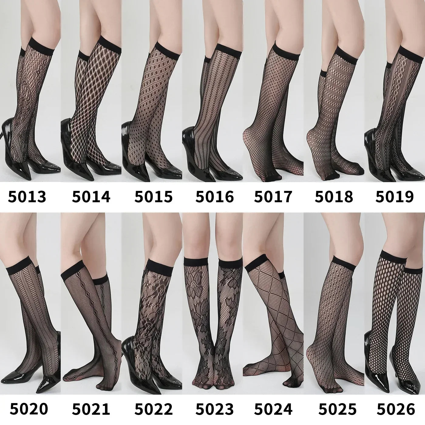 Sexy Fishnet Transparent Knee High Socks