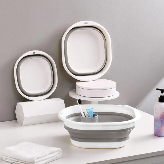 3 Pack Collapsible Tub Wash Basin Laundry Baskets