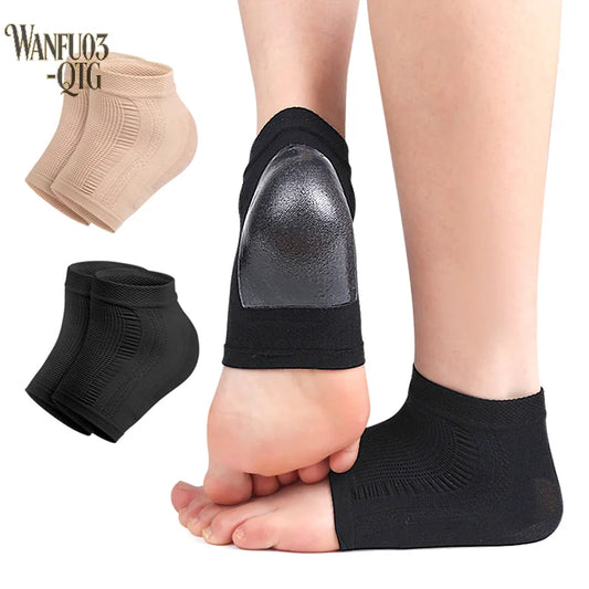 2PCS Gel Silicone Heel Protector Sleeve Heel Pads