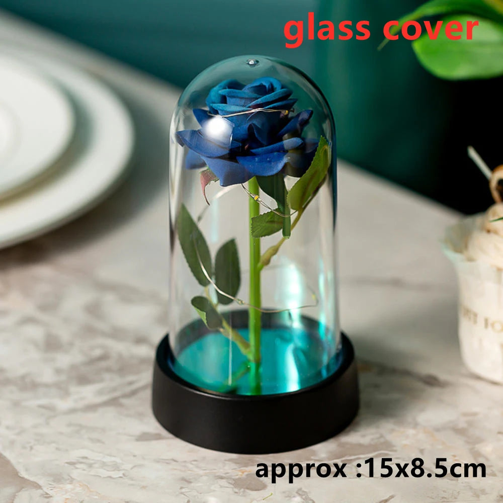 LED Galaxy Three Rose Artificial Flowers