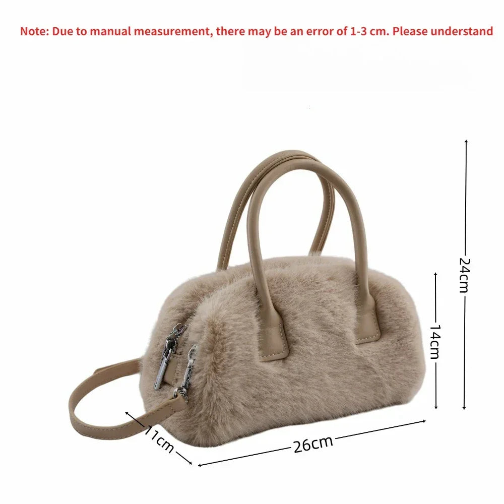 Faux Fur Crossbody Furry Fluffy Handbags