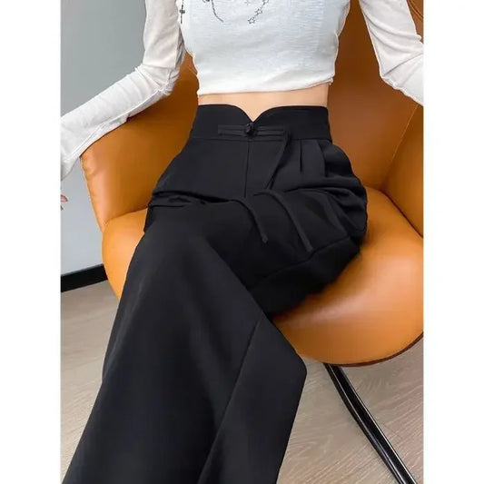 High Waist Casual Wide Leg Pants