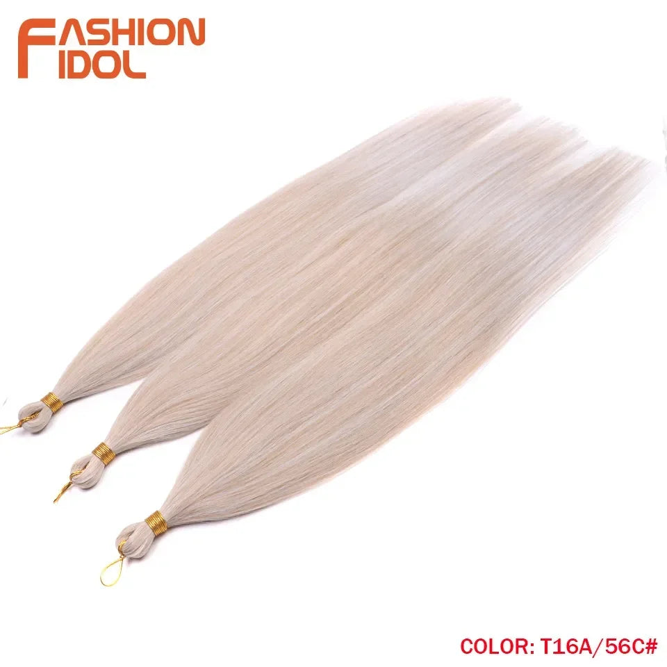 Ombre Silver Grey Crochet Hair Extensions