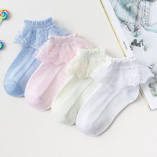 Baby Girl Ruffle Cute Frilly Toddle Cotton Socks