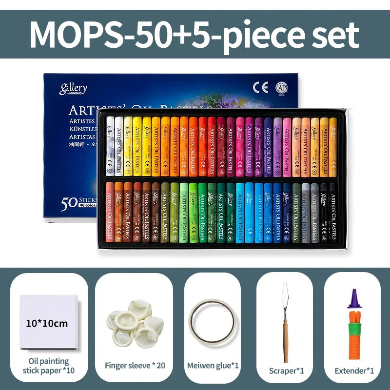 Artist Oil Pastel Set 12/25/50 Professional Painting Drawing Toxic Sticks