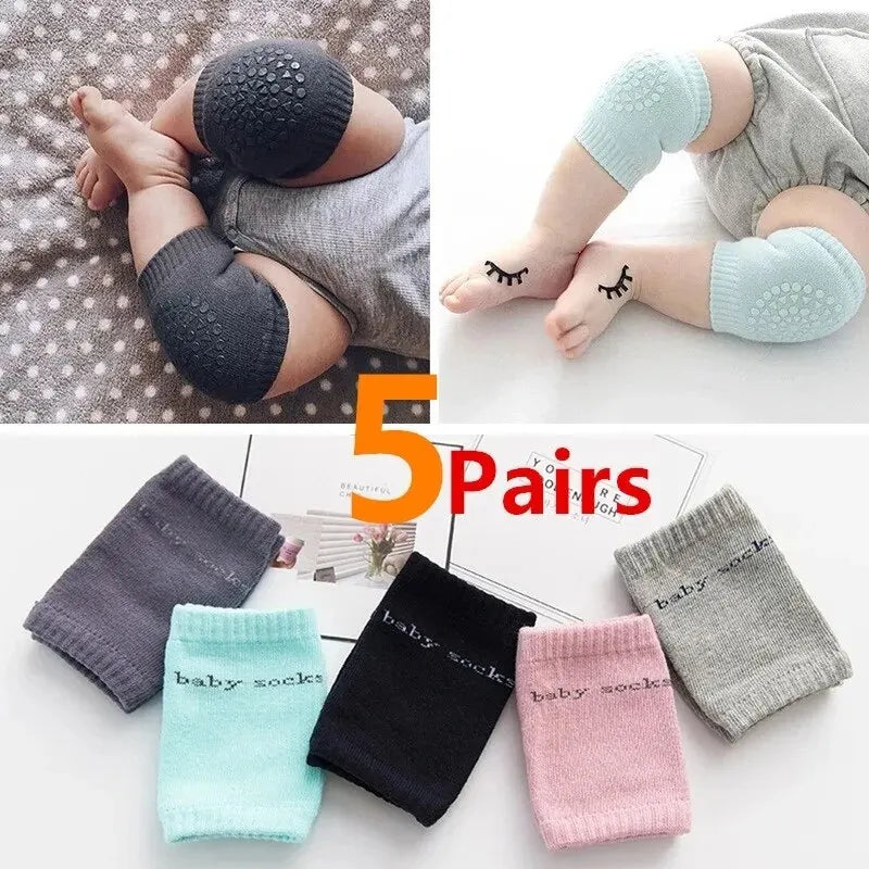 5Pairs Baby Knee Pads Toddler Crawling