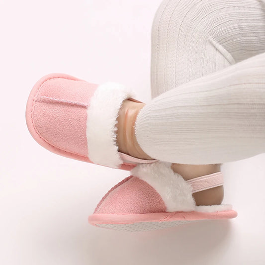 Baby Fluffy Toddler First Step Walker Slippers