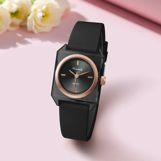 Silicone Strap Quartz Clock Wristwatch