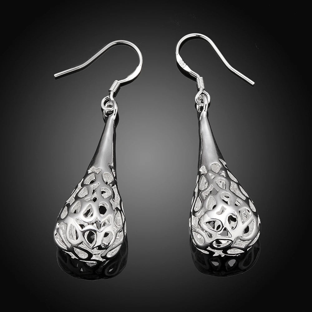 925 Sterling Silver water drop Earring