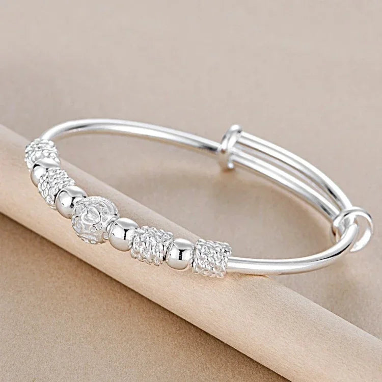 Pulseras de bolas de plata de ley 925 DANA