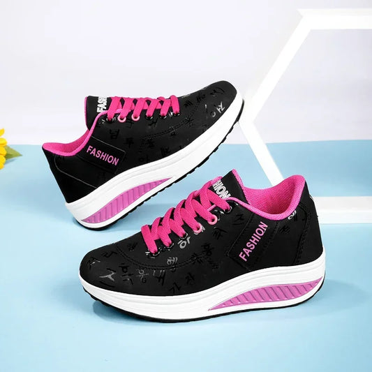 Thick Bottom Swinging Walking Sports Sneakers