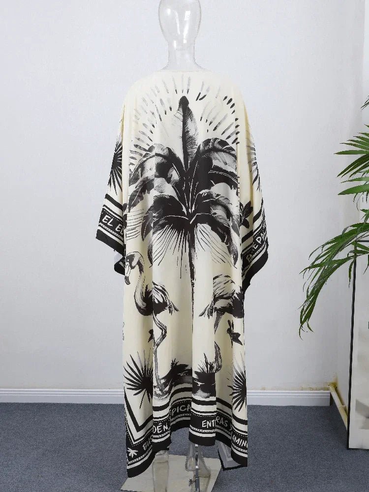 Loose O-neck Full Sleeve Pleated Dress F