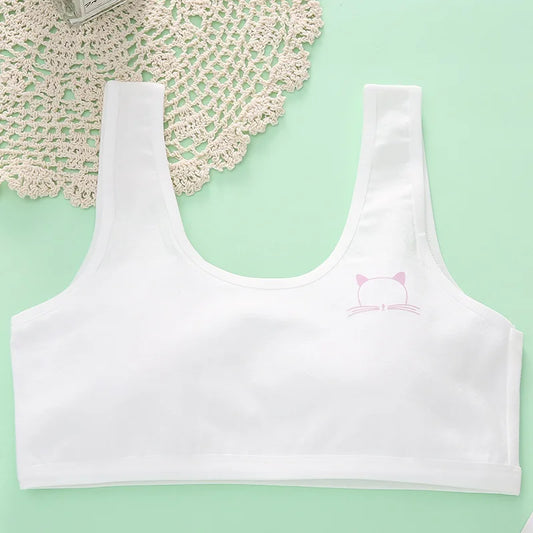 Girls' Underwear Small Vest Bra Cartoon a Cotton Bra