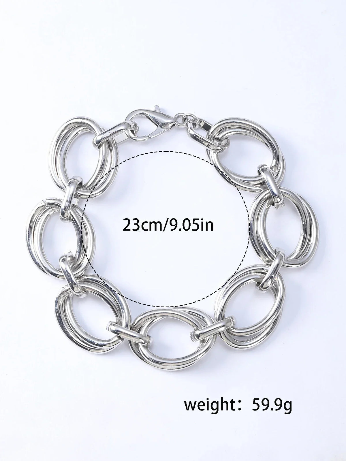 Never Fade Stainless Steel Oval Links Chain Minimalist Metal Links Bracelets
