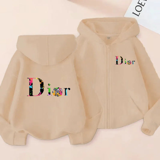 Letter 3-12Yrs Long-sleeved Top Casual Hoodie