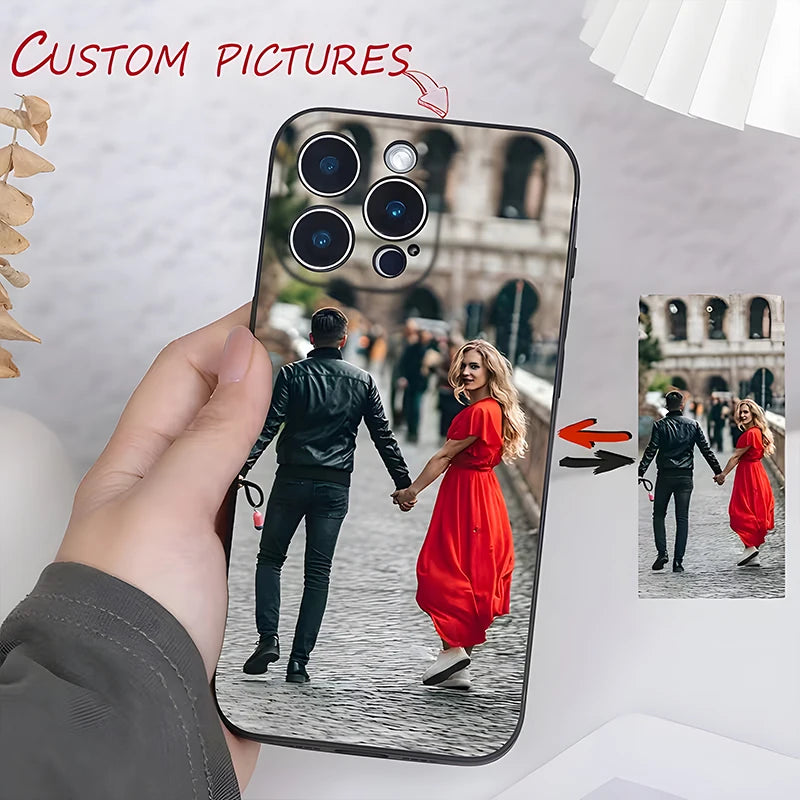 For iPhone 17 Max Air Mini 6 7 8 Plus DIY Custom Photo Shockproof Soft Case