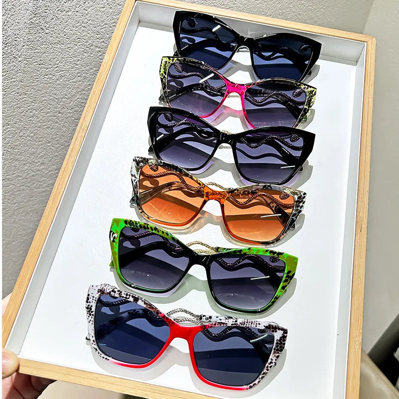 Casual Cateye Waist Chain Glasses