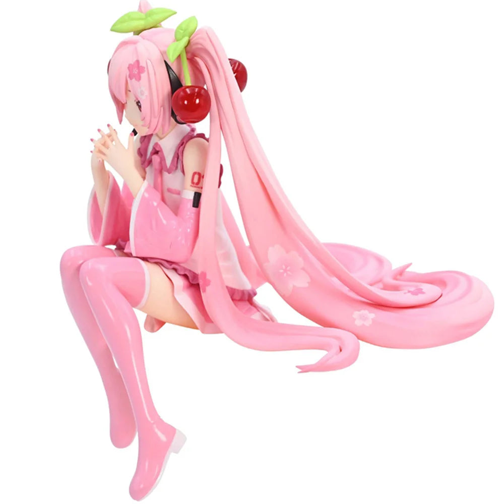 Hot Hatsune Miku Anime figure Pink dress model
