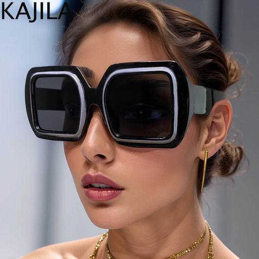 Oversized Square Luxury Vintage Sunglasses